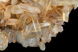 Tangerine Quartz Crystal Cluster - Madagascar #107082-3
